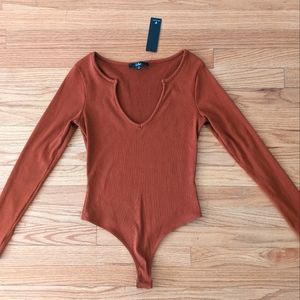 Lulu's Bodysuit Rust colored Medium
